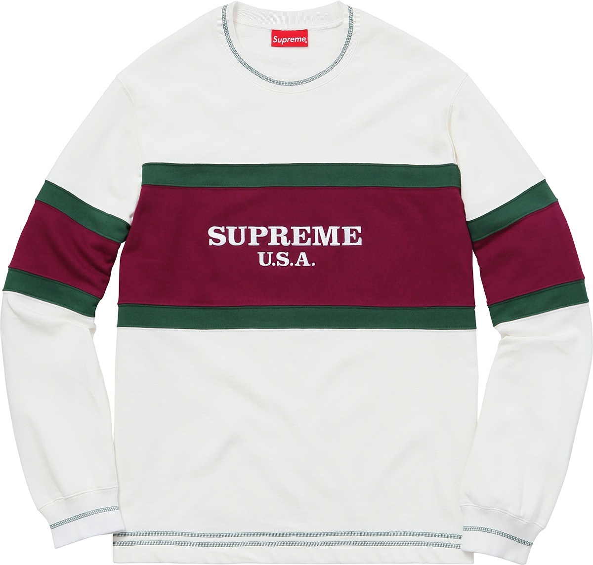 Center Stripe Crewneck view 2
